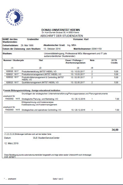 Studienerfolg-Donau-Universitaet